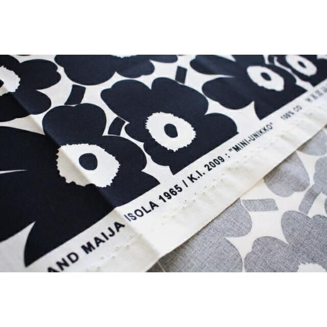 marimekko マリメッコ 生地 ミニウニッコ ブラック 黒 No.190 marimekko マリメッコ 生地 ミニウニッコ ブラック 黒 No.190
