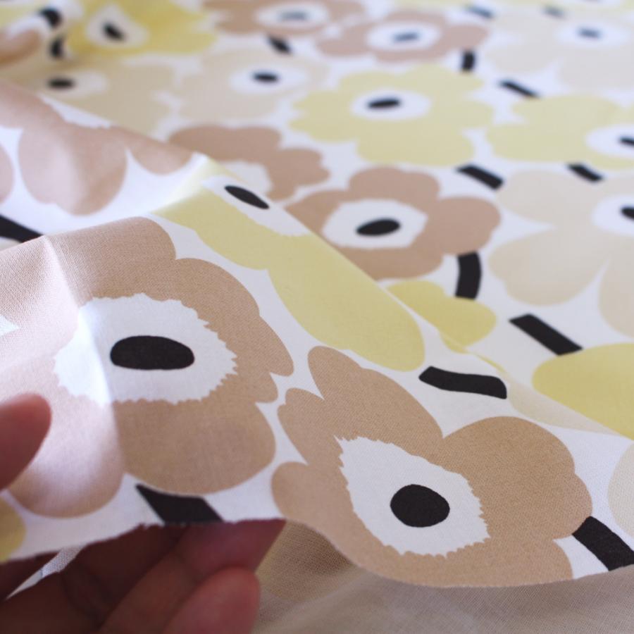 marimekko（マリメッコ） 生地 ミニウニッコ 黄色 イエロー ベージュ