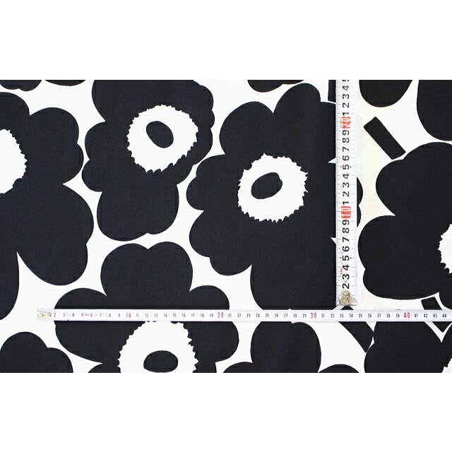 マリメッコ 生地 ピエニウニッコ 黒 ブラック 10cm単位 切り売り PIENI UNIKKO No.190 花柄 marimekko 北欧｜icenter｜03