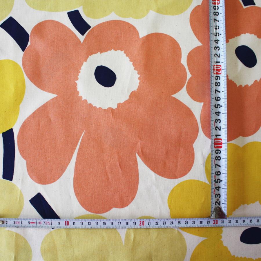 marimekko マリメッコ 生地 ピエニウニッコ イエロー ピーチ marimekko マリメッコ 生地 ピエニウニッコ イエロー ピーチ