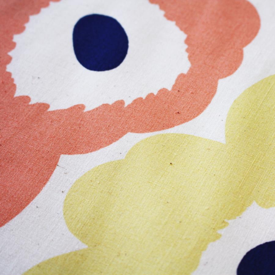 marimekko マリメッコ 生地 ピエニウニッコ イエロー ピーチ marimekko マリメッコ 生地 ピエニウニッコ イエロー ピーチ