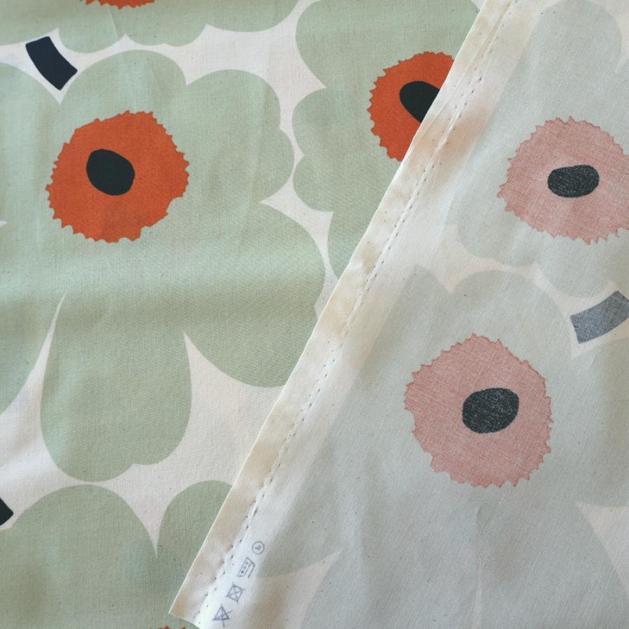 marimekko マリメッコ 生地 ピエニウニッコ グリーン オレンジ marimekko マリメッコ 生地 ピエニウニッコ グリーン オレンジ