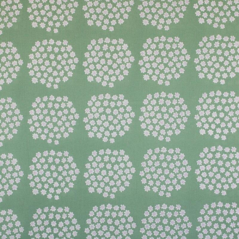 マリメッコ 生地 プケッティ グリーン 緑 10cm単位 切り売り PUKETTI