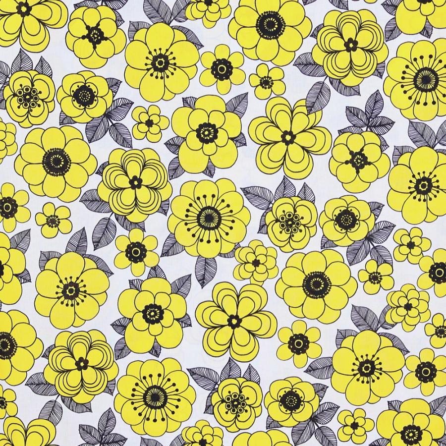 marimekko マリメッコ 生地 ケスティト イエロー 黄色 10cm単位 marimekko マリメッコ 生地 ケスティト イエロー 黄色 10cm単位