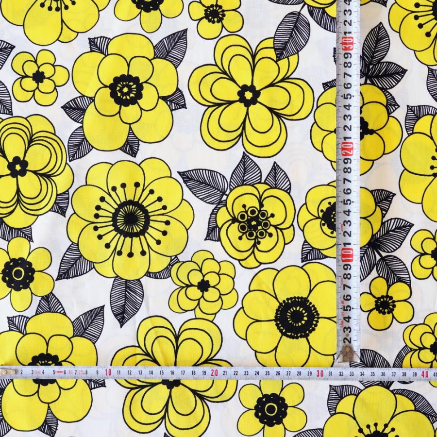 marimekko マリメッコ 生地 ケスティト イエロー 黄色 10cm単位 marimekko マリメッコ 生地 ケスティト イエロー 黄色 10cm単位
