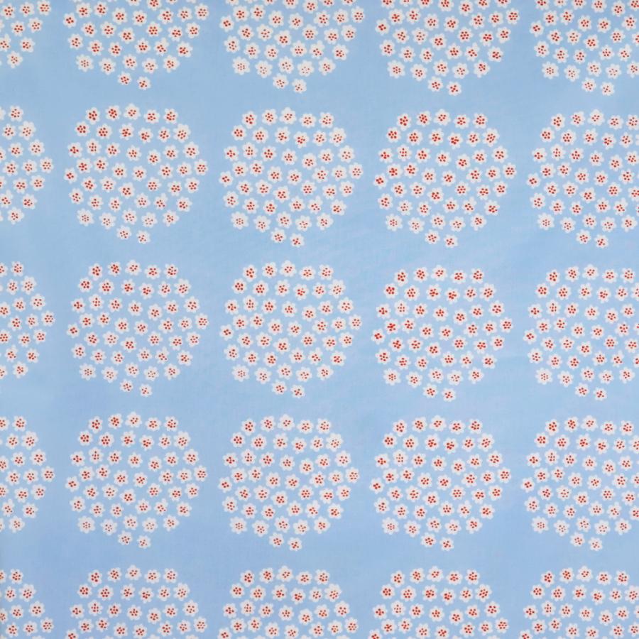 マリメッコプケッティセット　花柄ブルー×オレンジ マリメッコプケッティセット 花柄ブルー×オレンジ