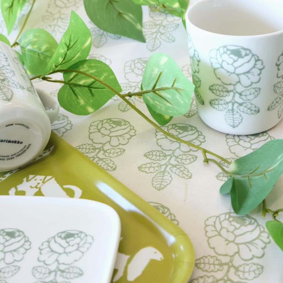 marimekko（マリメッコ） 生地 ヴィヒキルース ライトグリーン 緑 10cm