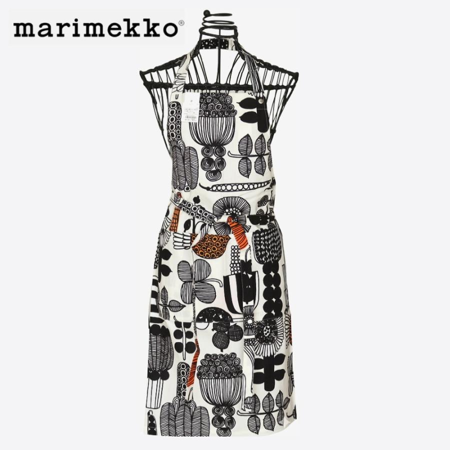 marimekko マリメッコ　エプロン　プータルフリン パルハート marimekko（マリメッコ） エプロン プータルフリンパルハート ブラック