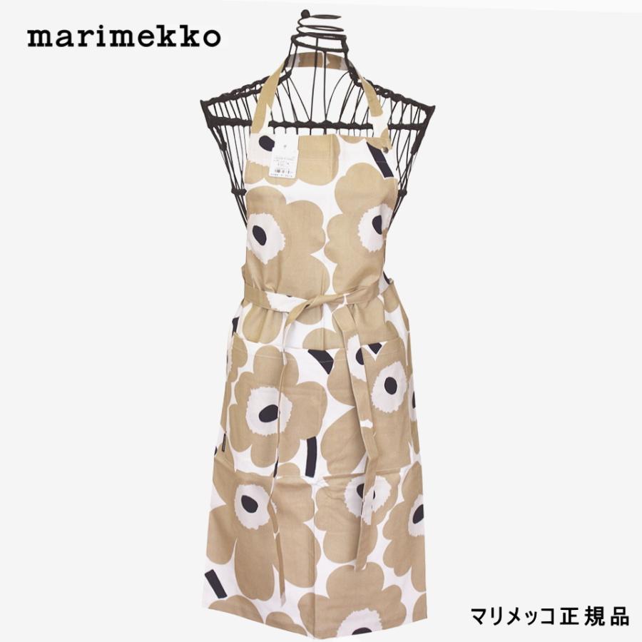 新品　marimekko Mini Unikko エプロン　イエローベージュ Pieni Unikko エプロン | Maija Isola | Marimekko (マリメッコ