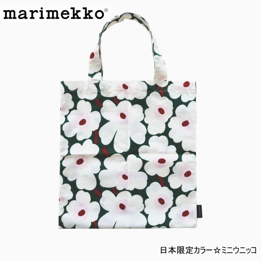 marimekko（マリメッコ） 布バッグ ミニウニッコ グリーン ピンク 2025