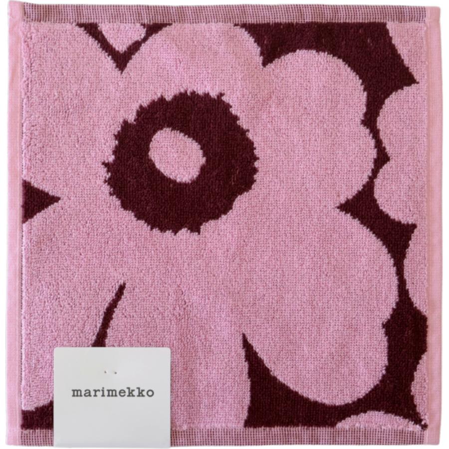marimekko（マリメッコ） タオル ウニッコ ピンク ボルドー 26X26 ミニ