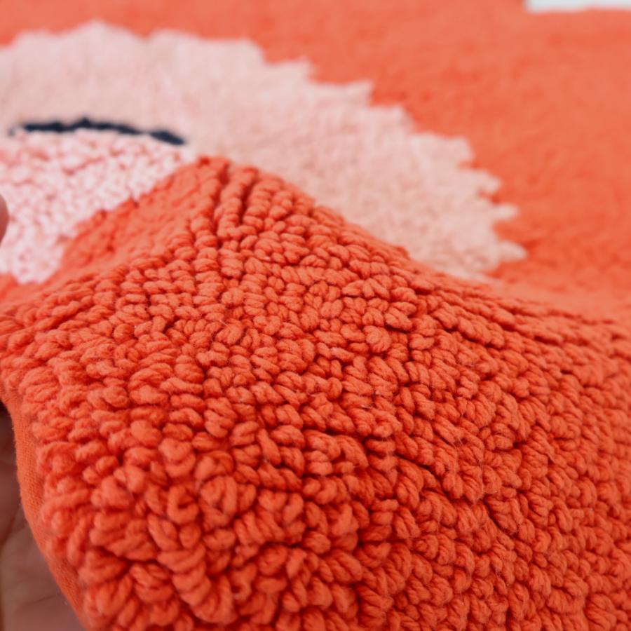 ウニッコ バスマット オレンジレッド パウダー unikko 玄関マット かわいい おしゃれ 正規品 花柄 marimekko 北欧 | marimekko | 02