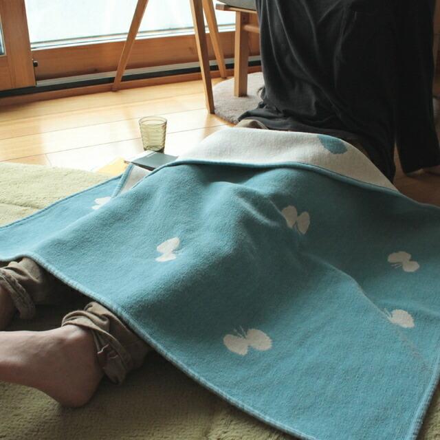 KLIPPAN（クリッパン） ブランケット ミニ コットン ちょうちょ ライト