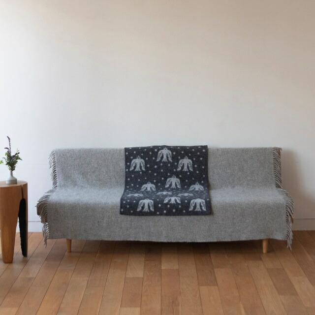 KLIPPAN ブランケット ウール ミニ 小さめ クリッパン 65X90 BIRDS IN