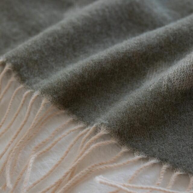 KLIIPPAN ミナペルホネン オリーブグレー ブランケット スロー 大判