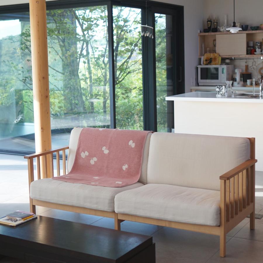 新品・未使用 ミナペルホネン×クリッパン ブランケット ちょうちょ ピンク KLIPPAN ブランケット ミニ コットン ちょうちょ CHOUCHO ピンク