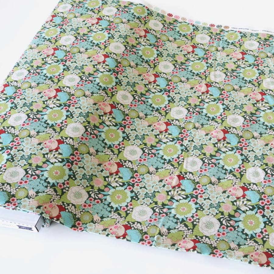 ティルダ 生地 ウォールフラワー グリーン 緑 110cm巾 10cm単位 布 Tilda 手作り Wallflower 人物 女性 花柄 ピンク おしゃれ 小さい柄 北欧 |  | 06