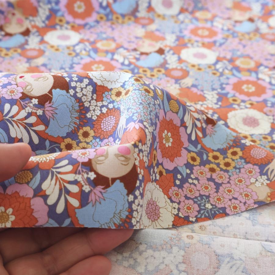 ティルダ 生地 ウォールフラワー シスル ピンク 紫 110cm巾 10cm単位 布 Tilda 手作り Wallflower 人物 女性 花柄 ピンク おしゃれ 小さい柄 北欧 |  | 01
