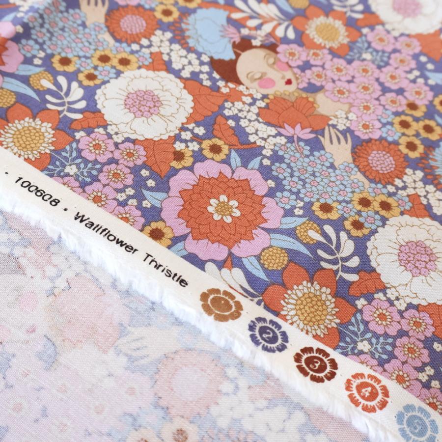 ティルダ 生地 ウォールフラワー シスル ピンク 紫 110cm巾 10cm単位 布 Tilda 手作り Wallflower 人物 女性 花柄 ピンク おしゃれ 小さい柄 北欧 |  | 05