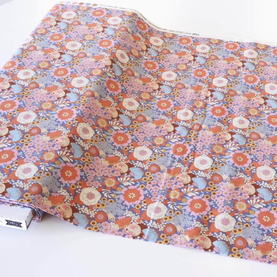 ティルダ 生地 ウォールフラワー シスル ピンク 紫 110cm巾 10cm単位 布 Tilda 手作り Wallflower 人物 女性 花柄 ピンク おしゃれ 小さい柄 北欧 |  | 06