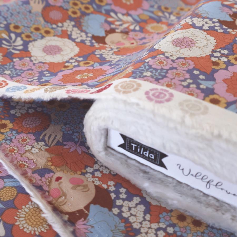 ティルダ 生地 ウォールフラワー シスル ピンク 紫 110cm巾 10cm単位 布 Tilda 手作り Wallflower 人物 女性 花柄 ピンク おしゃれ 小さい柄 北欧 |  | 07
