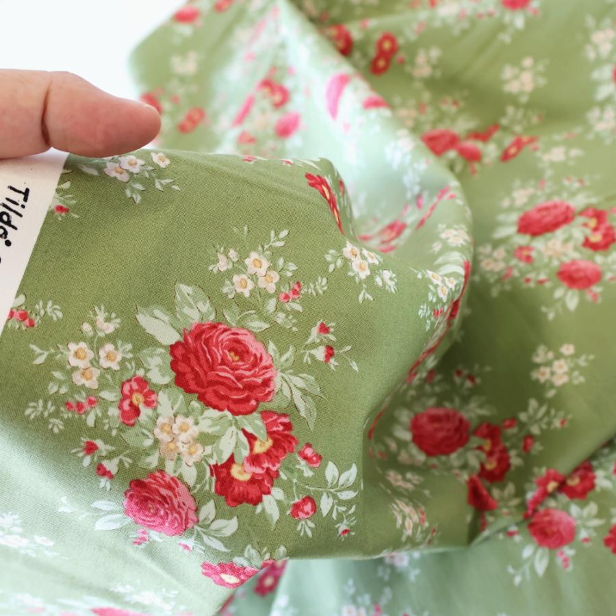ティルダ 生地 Carol キャロル モス グリーン 110cm巾 10cm単位 布 Tilda 手作り かわいい バラ クリスマス 2025 切り売り 小さい柄 北欧 |  | 03