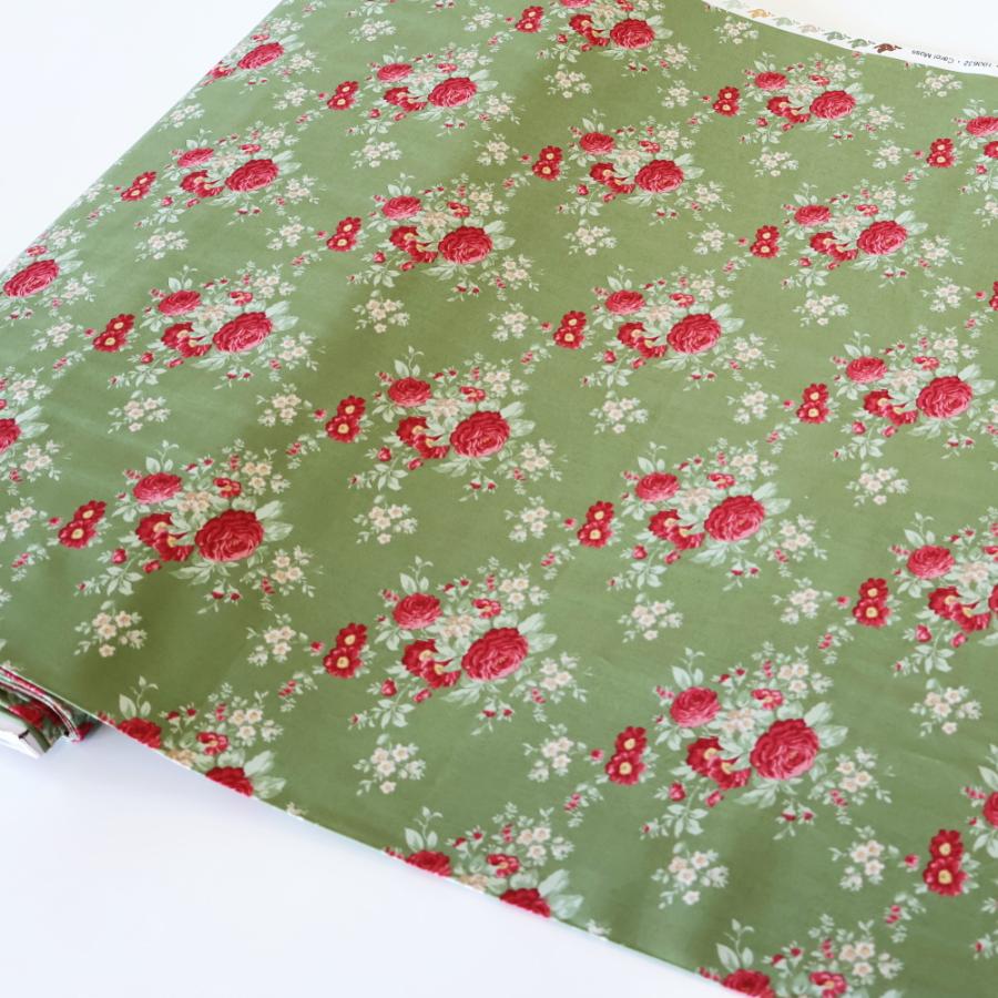 ティルダ 生地 Carol キャロル モス グリーン 110cm巾 10cm単位 布 Tilda 手作り かわいい バラ クリスマス 2025 切り売り 小さい柄 北欧 |  | 06