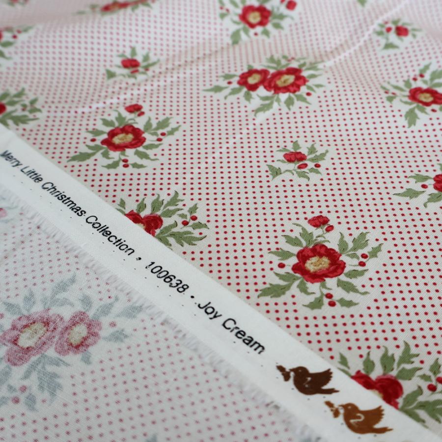 ティルダ 生地 Joy ジョイ クリーム 110cm巾 10cm単位 布 Tilda 手作り かわいい 小花柄 クリスマス 2025 切り売り 小さい柄 北欧 |  | 04