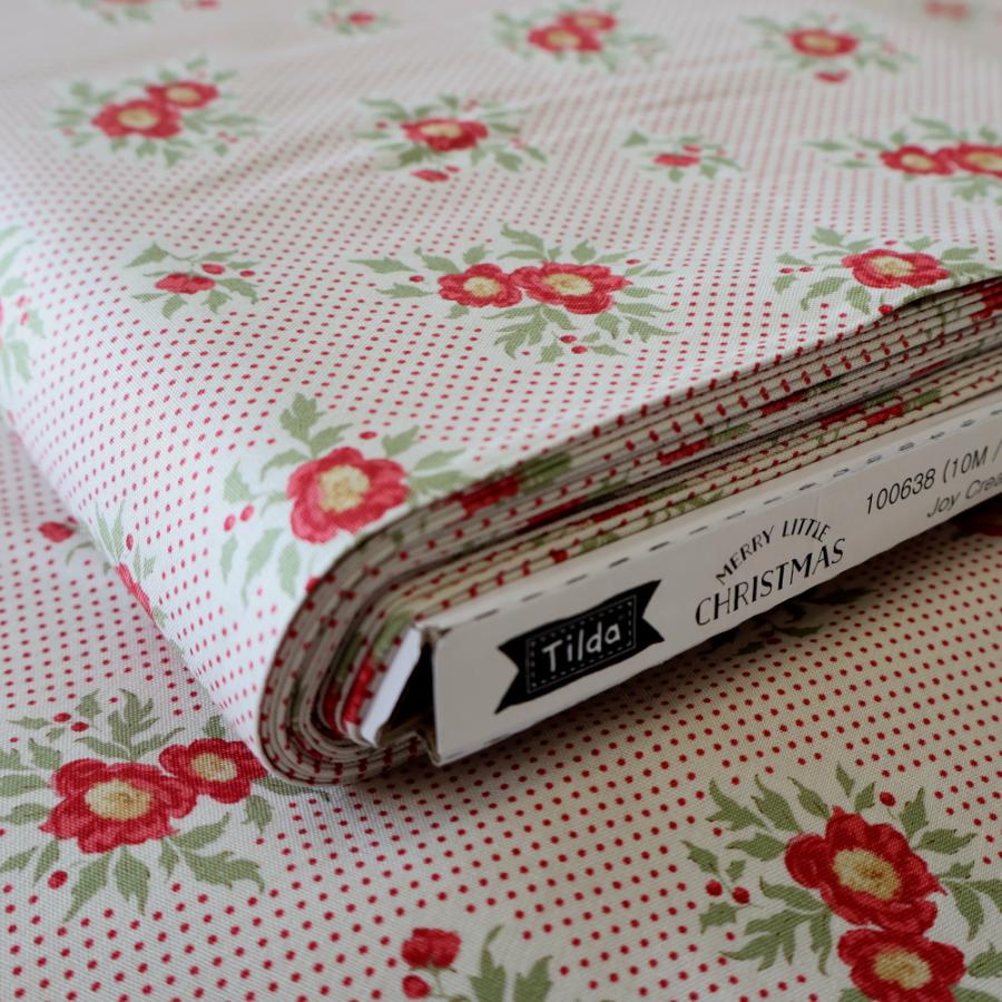 ティルダ 生地 Joy ジョイ クリーム 110cm巾 10cm単位 布 Tilda 手作り かわいい 小花柄 クリスマス 2025 切り売り 小さい柄 北欧 |  | 05