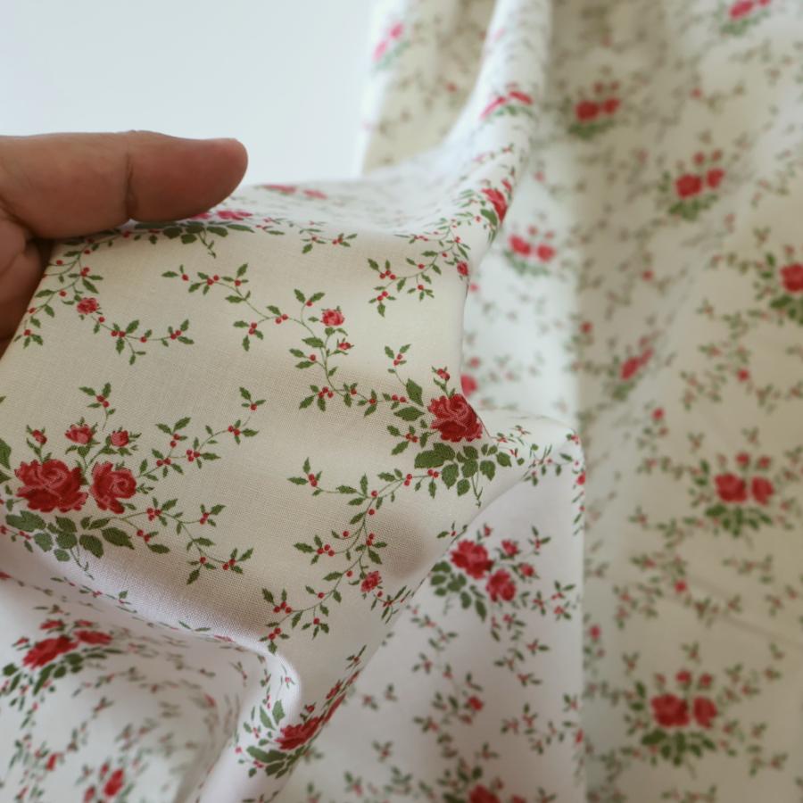 ティルダ 生地 Noel ノエル クリーム 110cm巾 10cm単位 布 Tilda 手作り かわいい 小花柄 バラ クリスマス 2025 切り売り 小さい柄 北欧 |  | 03