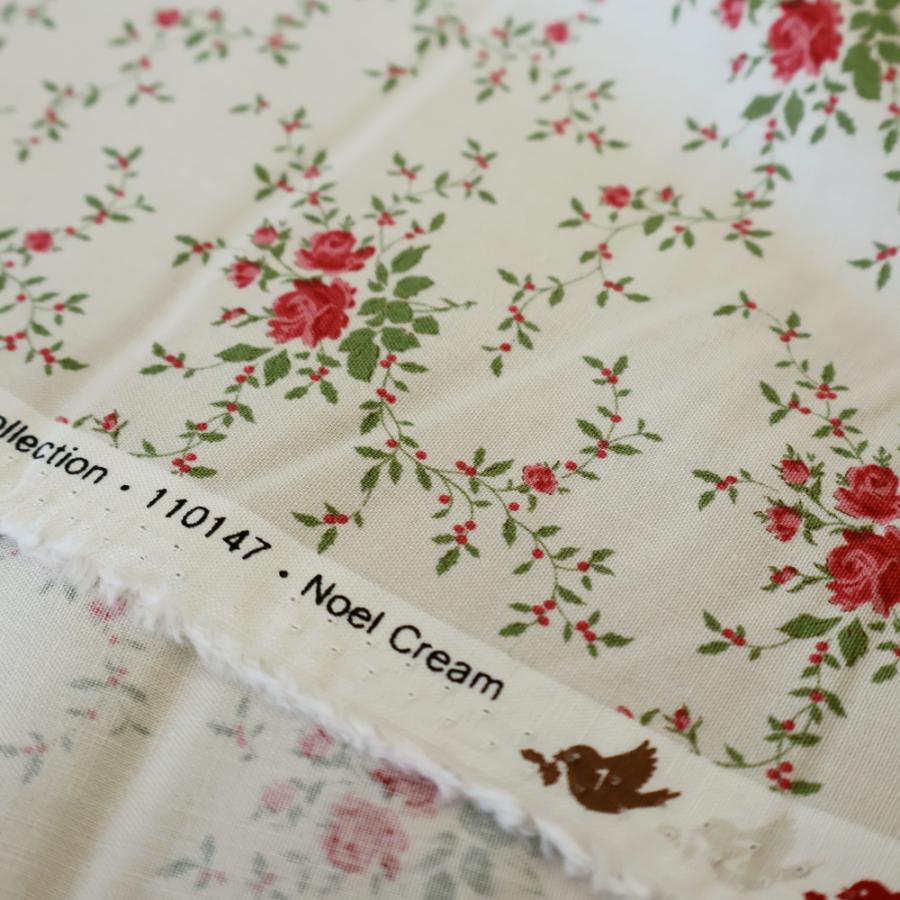 ティルダ 生地 Noel ノエル クリーム 110cm巾 10cm単位 布 Tilda 手作り かわいい 小花柄 バラ クリスマス 2025 切り売り 小さい柄 北欧 |  | 05