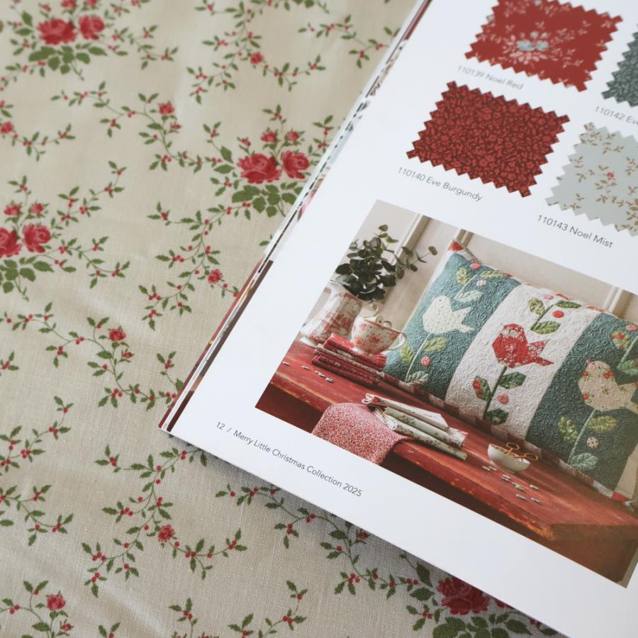 ティルダ 生地 Noel ノエル クリーム 110cm巾 10cm単位 布 Tilda 手作り かわいい 小花柄 バラ クリスマス 2025 切り売り 小さい柄 北欧 |  | 08