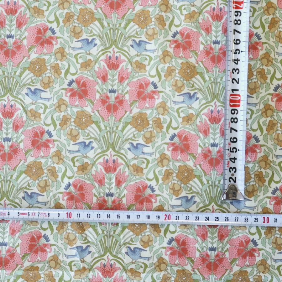ティルダ 生地 Songbird Blue ソングバード コーラル ピンク 110cm巾 10cm単位 布 Tilda 手作り かわいい 小鳥  切り売り 小さい柄 北欧 |  | 02