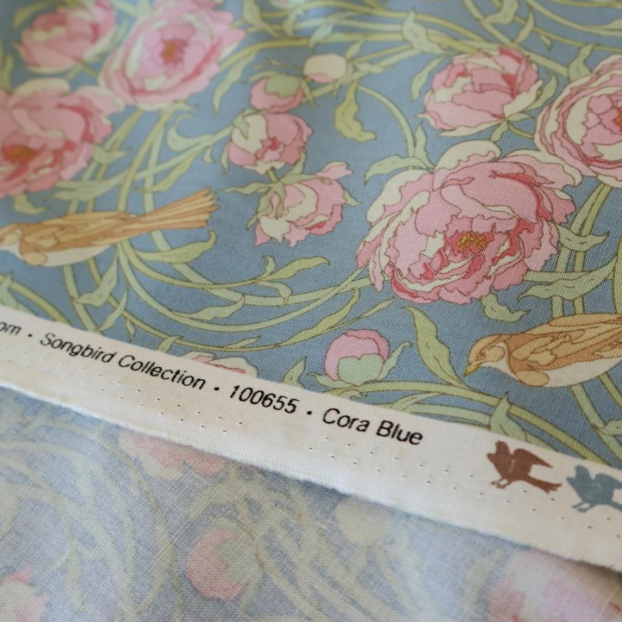 ティルダ 生地 Cora Blue コラ ブルー 110cm巾 10cm単位 布 Tilda 手作り かわいい 小鳥  切り売り 小さい柄 北欧 |  | 05