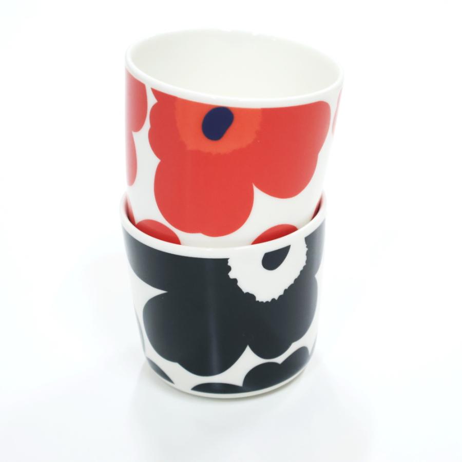 marimekko（マリメッコ） ラテマグ ウニッコ 赤 黒 色違い セット