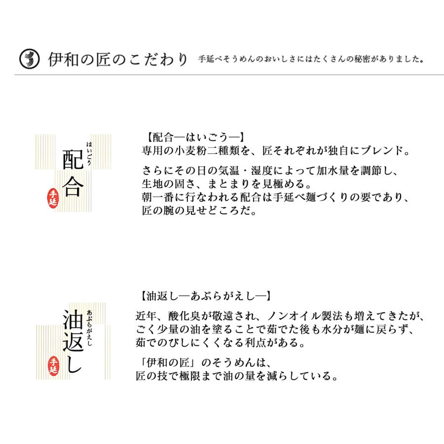 播州手延べめん　伊和の匠　そうめん1500グラム(50グラム×6束×5袋)　２匠入　紙箱　熨斗対応可能 |  | 03