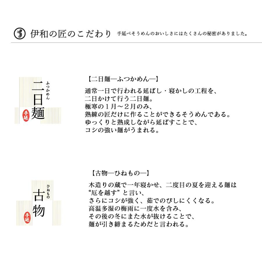 播州手延べめん　伊和の匠　そうめん3000グラム(50グラム×6束×10袋)　２匠入　紙箱　熨斗対応可能 |  | 04