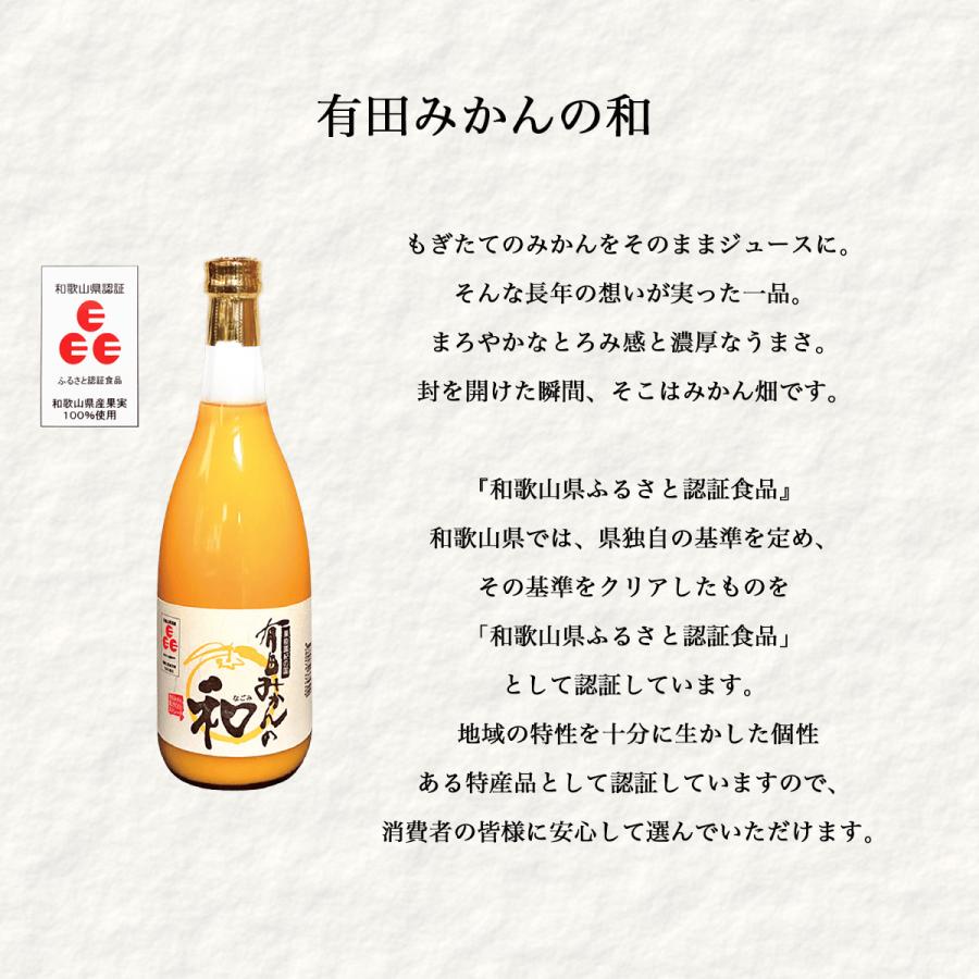 【ギフトにおすすめ 】果樹園紀の国　有田みかんの味皇と有田みかんの和と和歌山のゆず味皇　720ｍｌ瓶の各1本セット〔果汁飲料〕 プレゼント |  | 02