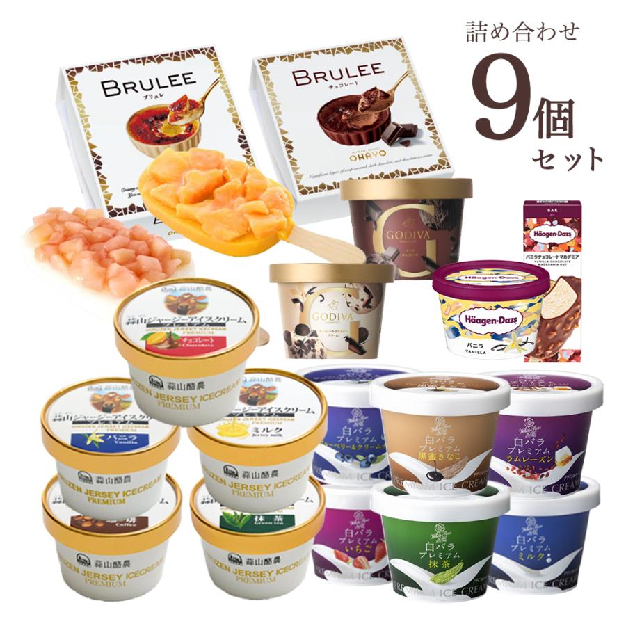 プレミアムバラエティボックス 　厳選ブランドアイス9個の詰め合わせ セット  ギフト PV-10 | ハーゲンダッツ