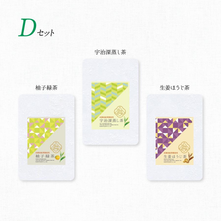 上辻園 京のナチュラルフレーバーティー ３種セット  三角ティーバッグ 日本茶　京都 宇治 小分け 送料無料 UK-T-3 |  | 06