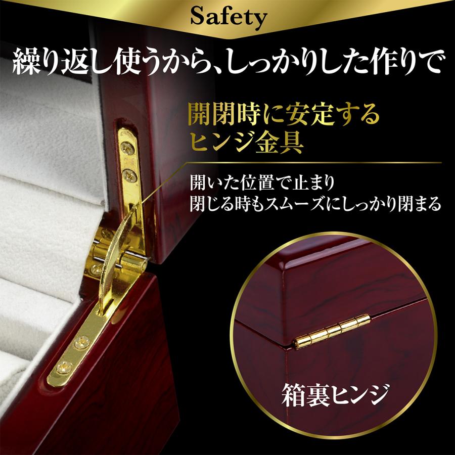 腕時計ケース 木製 腕時計 収納ケース 6本収納 高級ウォッチボックス｜ichi-fuji｜07