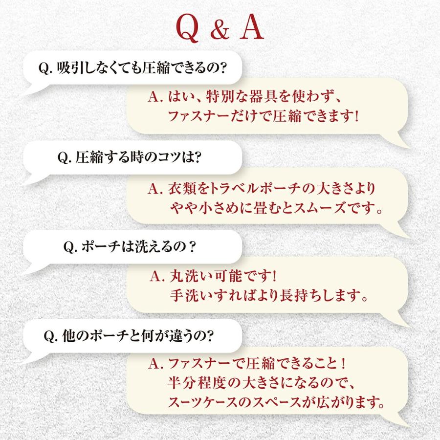 旅行用圧縮袋 トラベルポーチ 圧縮バッグ 衣類旅行圧縮 収納ポーチ ファスナー圧縮 衣類スペース 50％ 節約 軽量 出張 旅行 仕分け 簡単｜ichi-fuji｜29