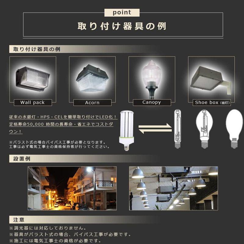 照明 LEDコーンライト 60W 昼白色5000K 高輝度12000lm 水銀灯400W相当