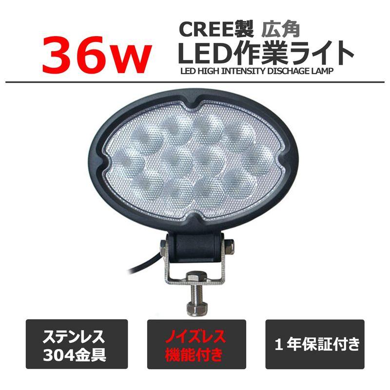LED照明　ノイズ対策　36w　デッキライト　60°　LED投光器　フィッシ　バック　LED作業灯　広角　CREE製　LEDワークライト　集魚灯　ランプ