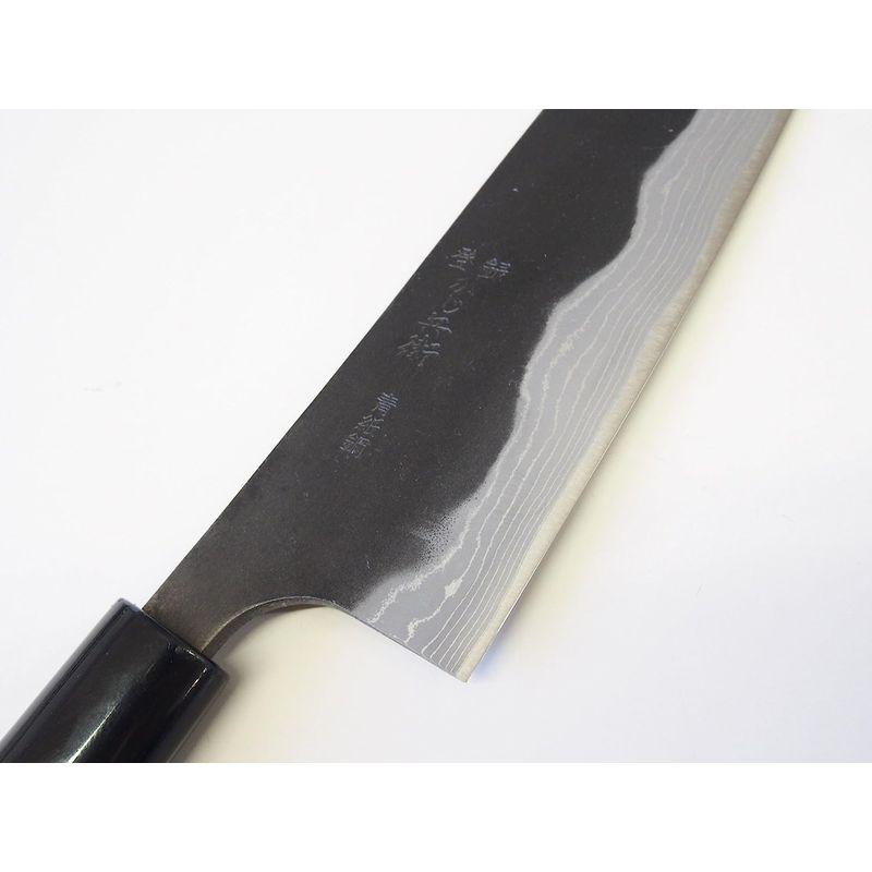 おトク情報がいっぱい!おトク情報がいっぱい!三條 かじ兵衛 青紙鋼 黒打 積層 三徳包丁165mm 焼栗柄 包丁、ナイフ 高級包丁 菜切包丁 165mm 安来鋼 黒打 焼栗柄 高品質 日本製 切れ味抜群