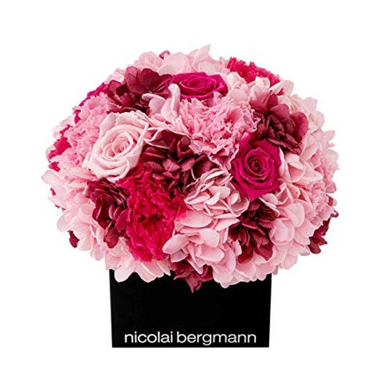 ニコライバーグマン Nicolai Bergmann クラシック ピンク プリザーブドフラワー 小サイズ 枯れない花 キューブアレンジメント