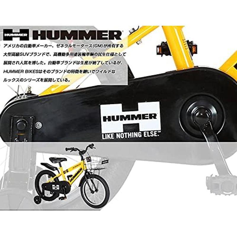 自転車 HUMMER(ハマー) KID'S18-OH 特殊折りたたみ補助輪付き