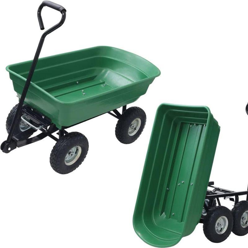 ガーデンキャリー　seathestars　ダンプ機能　ガーデンワゴン　カート　10インチ　キャリーカ　大型タイヤ　ガーデン　キャリートラック