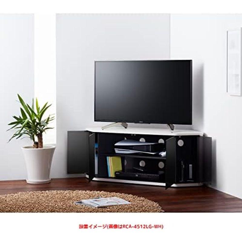 絶対見逃せない 朝日木材加工 テレビ台 RACINE logic 50型 幅115cm ブラウン 縦型ゲーム機収納 キャスター付き コーナー対応 RCA-4