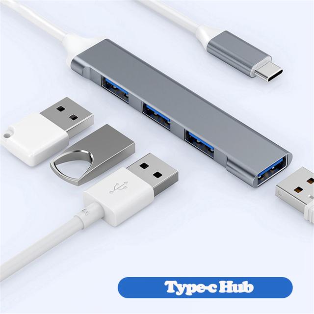 USBハブCタイプUSB 3.0,4ポート,マルチプラグアダプター,otg,macbook pro 13 15 air mi pro,Huaweiコン｜ichi-shop｜13